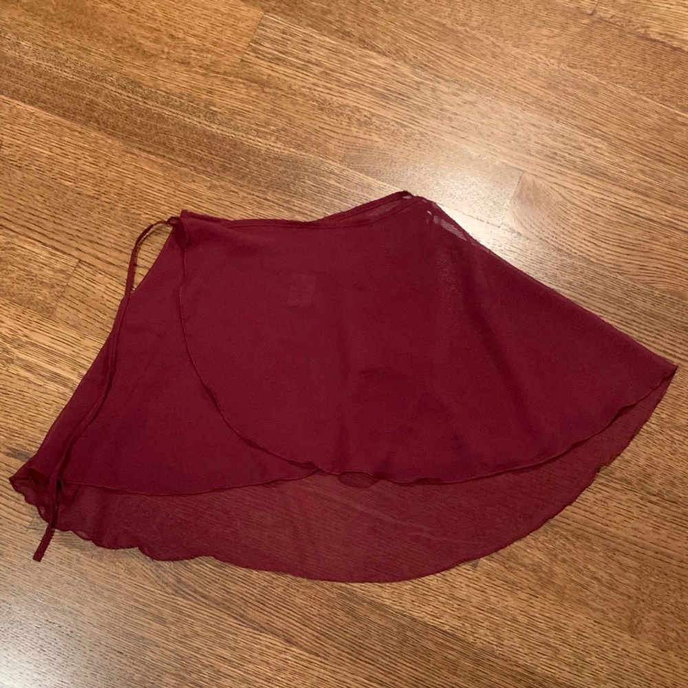 Adult Eurotard Burgundy Wrap Ballet Skirt